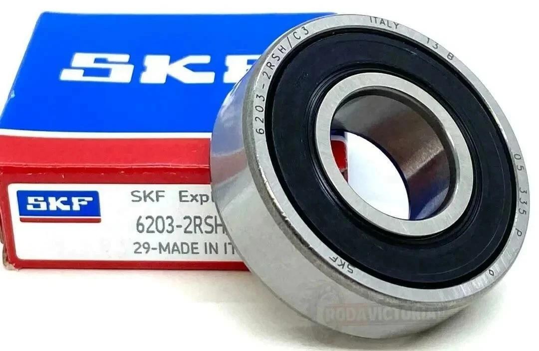 10PACK SKF 6203-2RSH 6203-2RS 17X40X12MM Double Rubber Seal Bearings