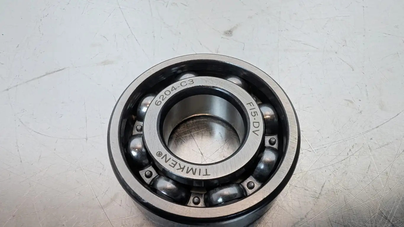 Timken 6204-C3 Deep Groove Ball Bearing 20mm ID 47mm OD 14mm Wide Open No Seals