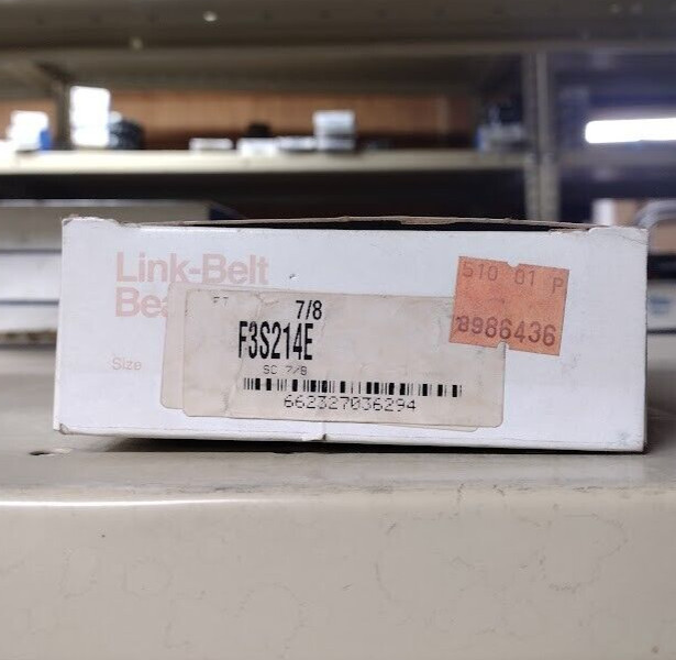 LINK-BELT F3S214E 4-BOLT FLANGE BEARING UNIT 7/8″ ID 10412742