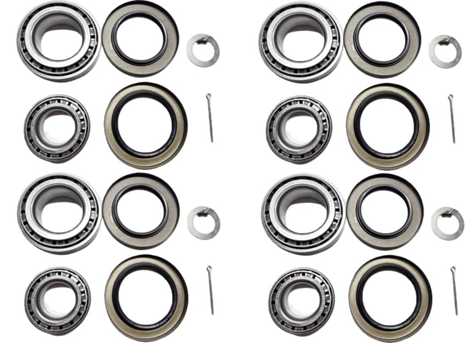(Set of 4) WESTERNPRIME Trailer Hub Wheel Bearing Kit 25580 15123 with Grease…