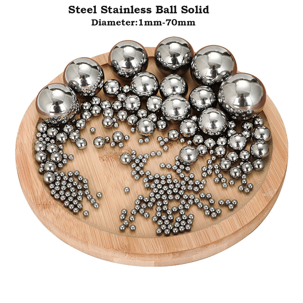 304 Steel Stainless Ball Solid Round Ball Large Metal Balls Diameter 1mm~70mm A2