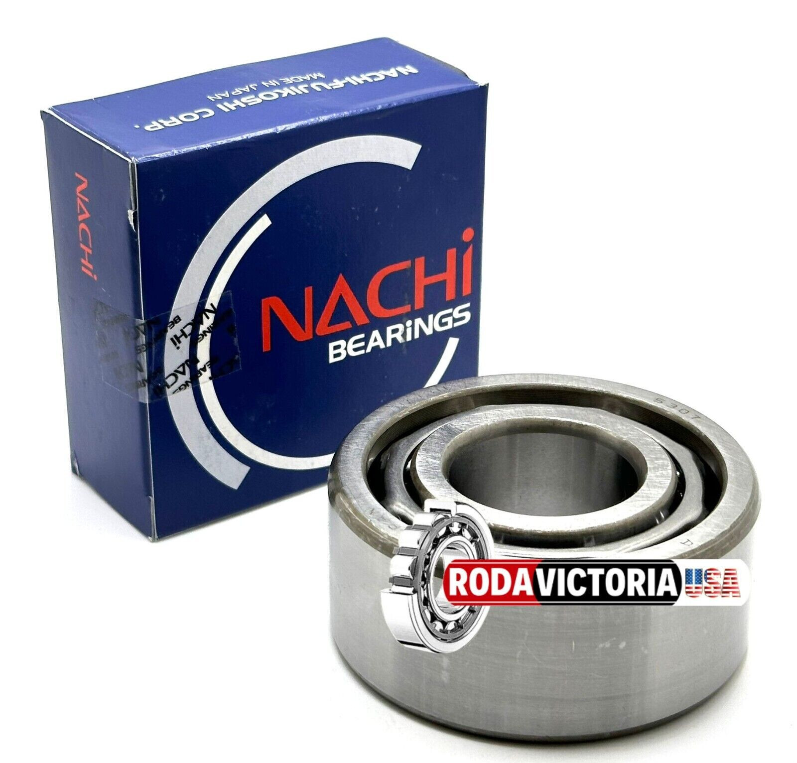NACHI JAPAN 5307 DOUBLE ROW ANGULAR CONTACT BALL BEARING 35x80x34.9mm