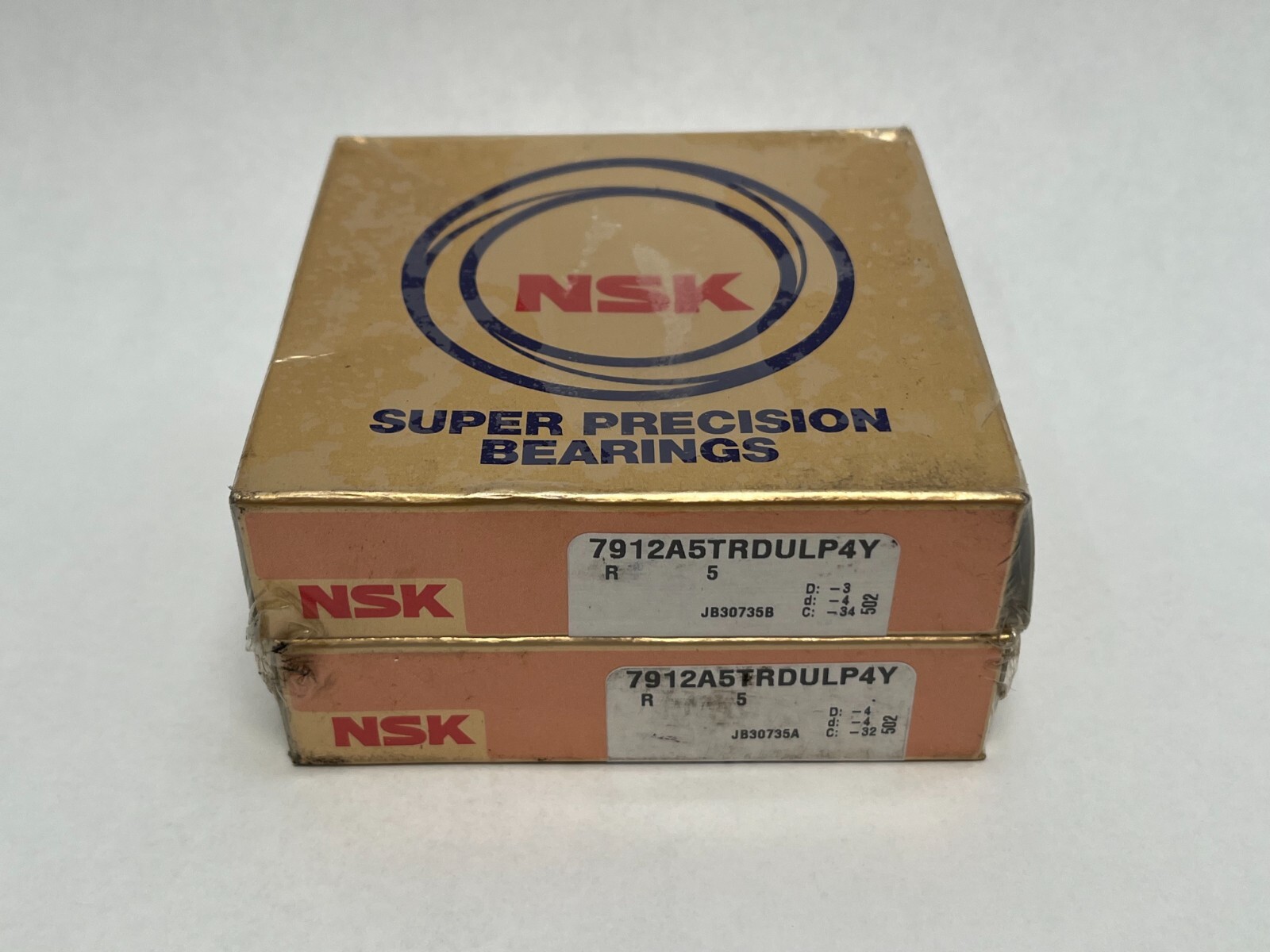 NSK 7912A5TRDULP4Y Bearing 60x85x13 mm 71912 7912-A5-TR-DUL-P4Y England 2 Pcs