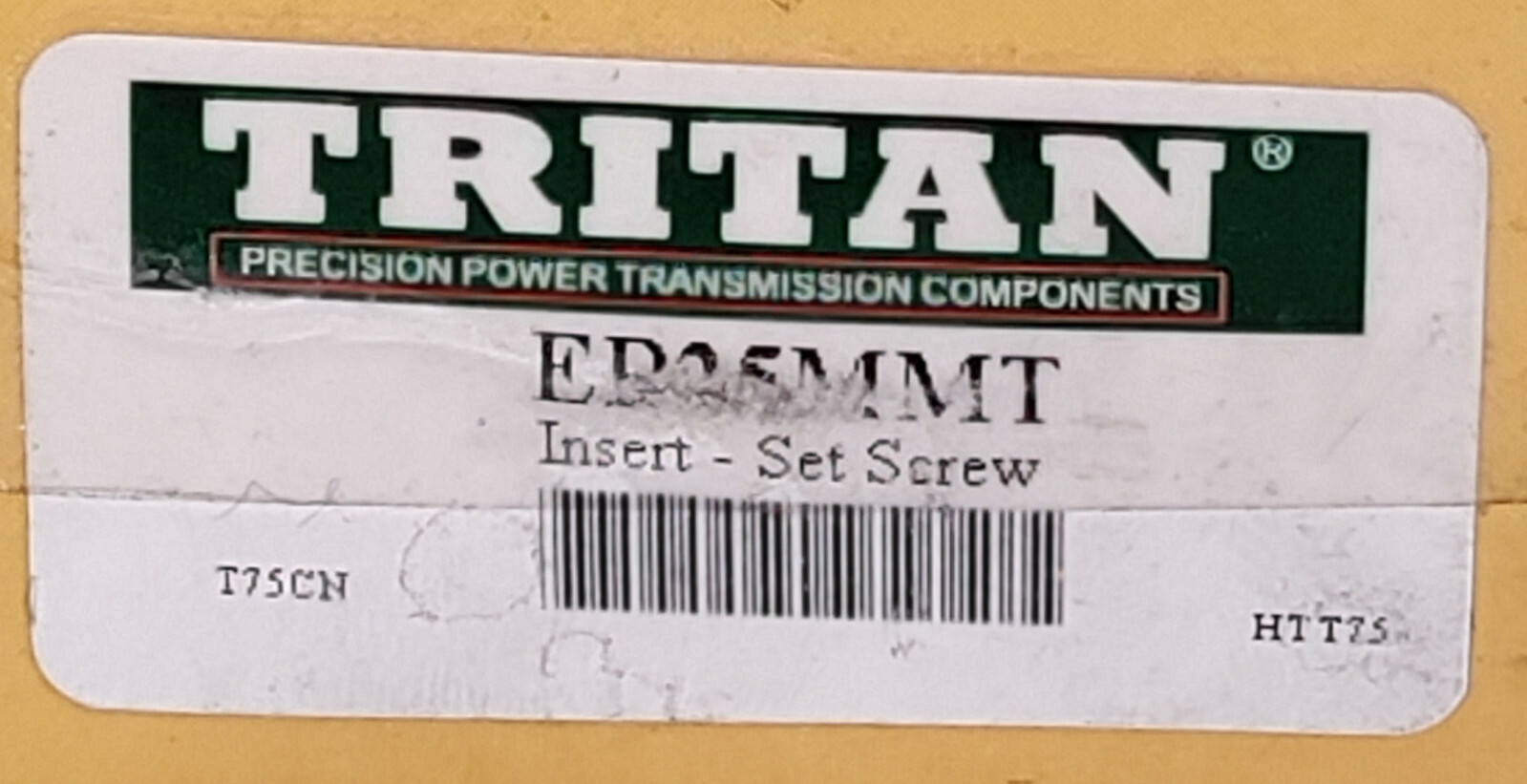 1 NEW TRITAN ER25MMT SET SCREW INSERT BEARING NIB ***MAKE OFFER***