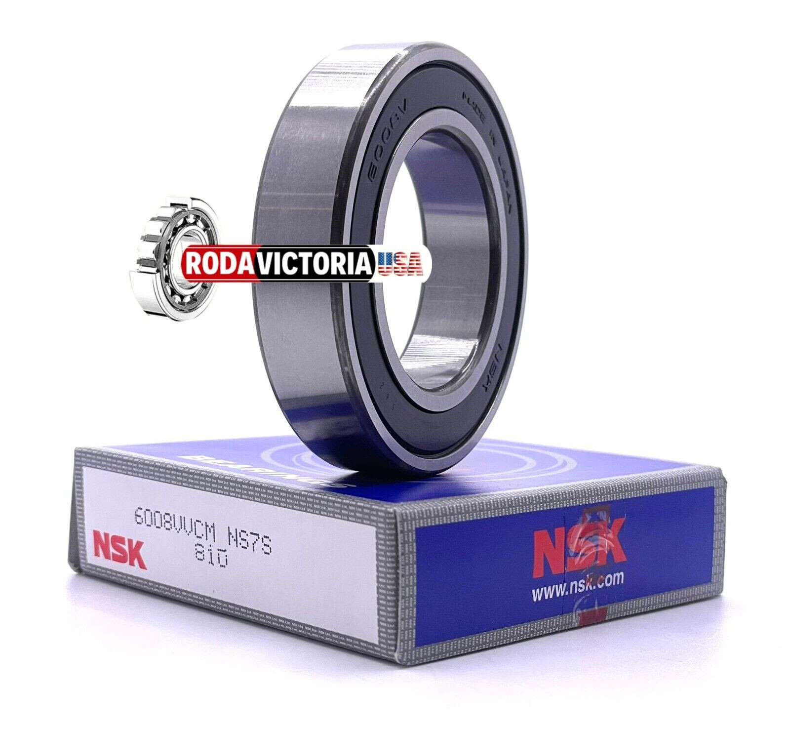 NSK 6008 VV Deep Groove Radial Ball Bearing 40x68x15mm 6008 RS 6008-2RS