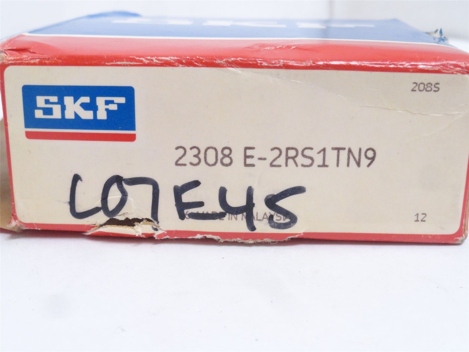 245853 New In Box; SKF 2308 E-2RS1TN9 Self-Aligning Ball Bearing 40mmID; 90mmOD