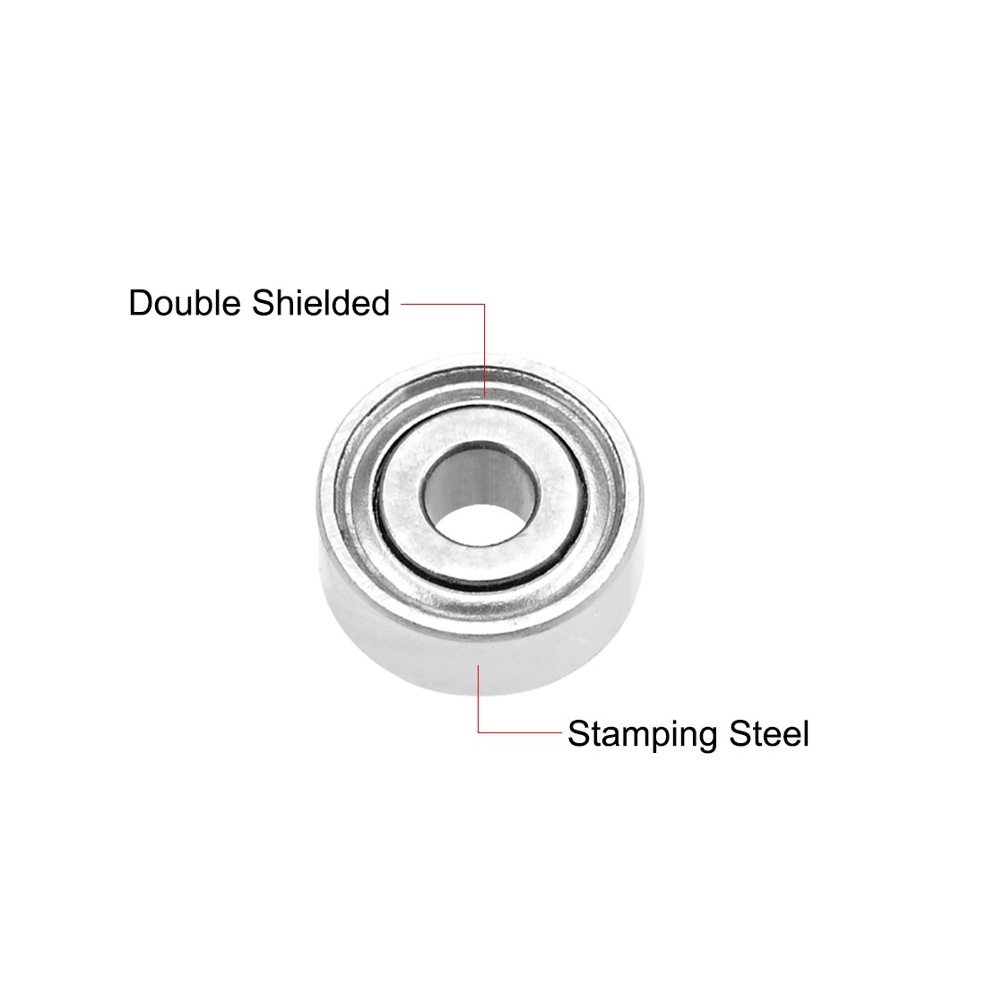 MR62ZZ Ball Bearing 2x6x2.5mm Double Shielded ABEC-3 Bearings 2pcs