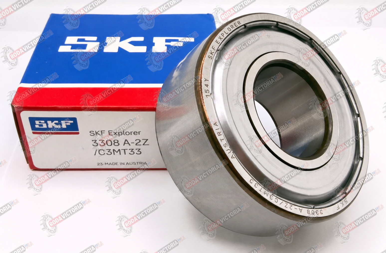 SKF 3308 A 2Z/C3MT33 Angular Contact Ball Bearing Shielded 5308-ZZ 40x90x36.5 mm