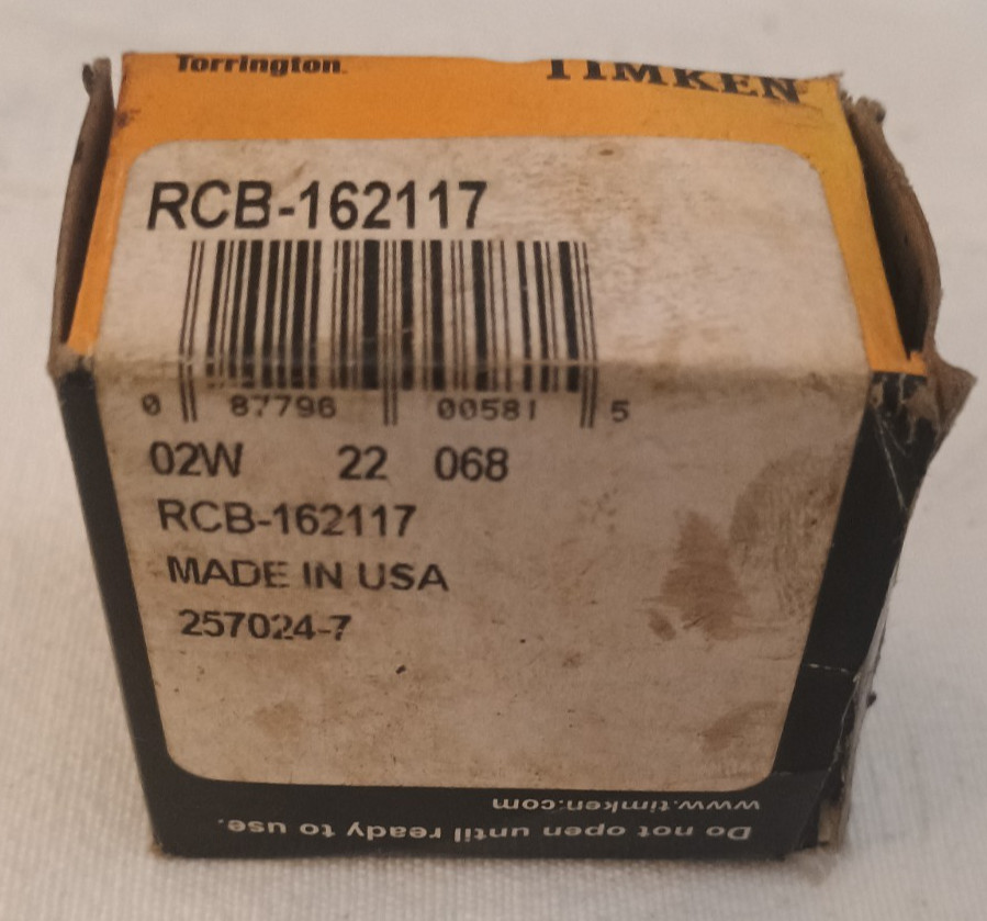 Timken Torrington Needle Bearing RCB-162117 “NEW”