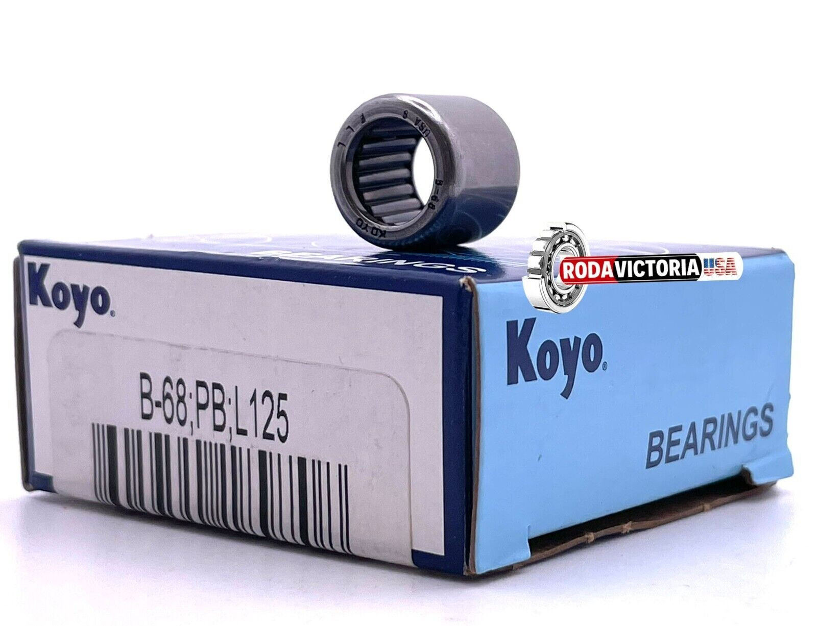 KOYO B-68 NEEDLE ROLLER BEARING OPEN No OIL HOLE B68 3/8″ x 9/16″ x 1/2″ Japan
