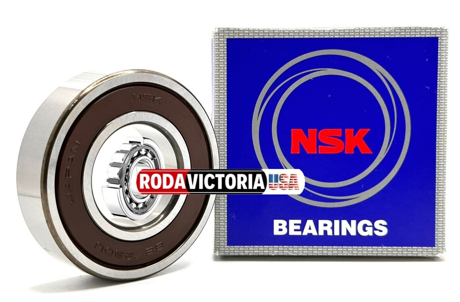 NSK JAPAN 62/28DDU CM BALL BEARING, RUBBER SEALED 28x58x16mm 62/28-2RS NSK