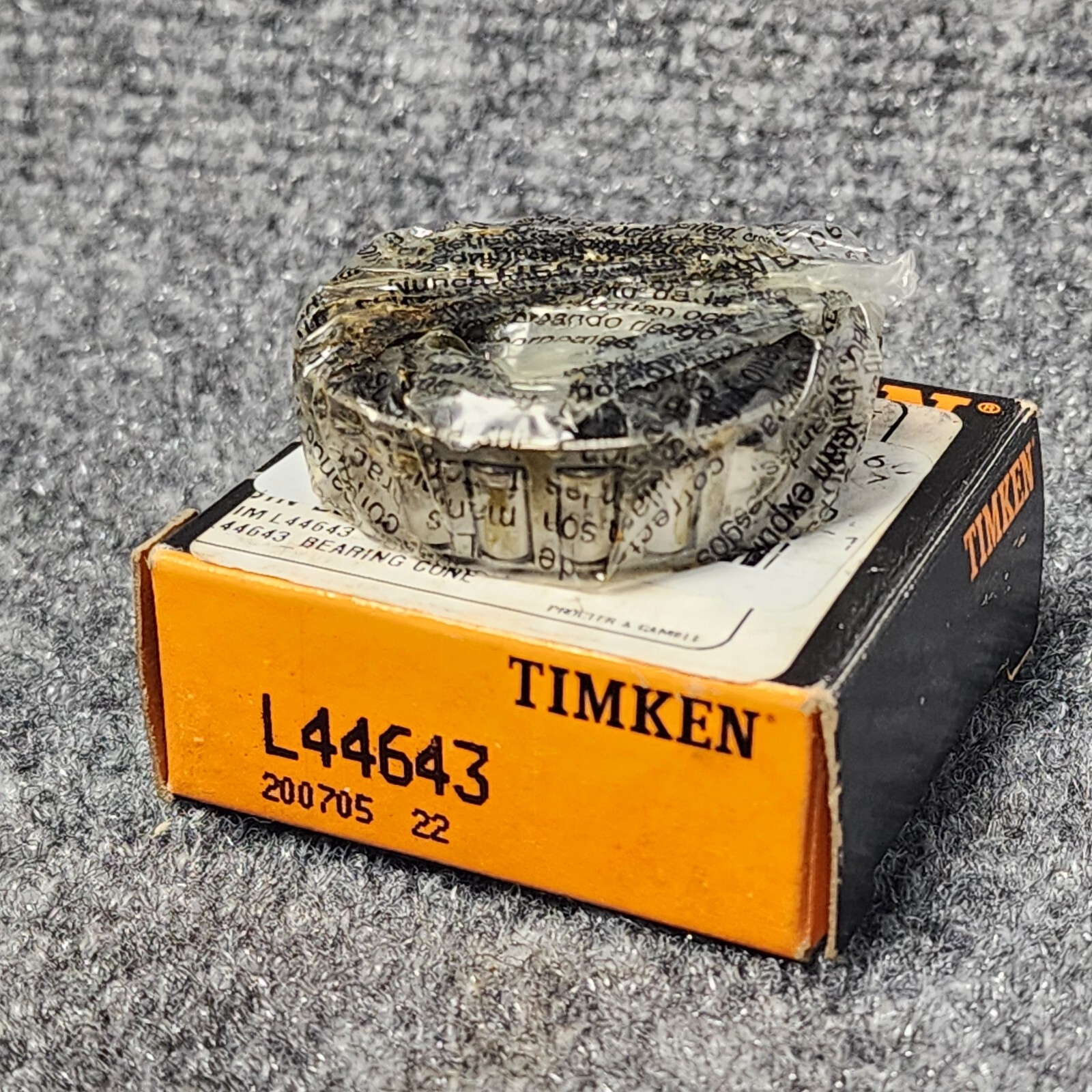 New Timken L44643 / L44643 20024 Tapered Roller Bearing Cone
