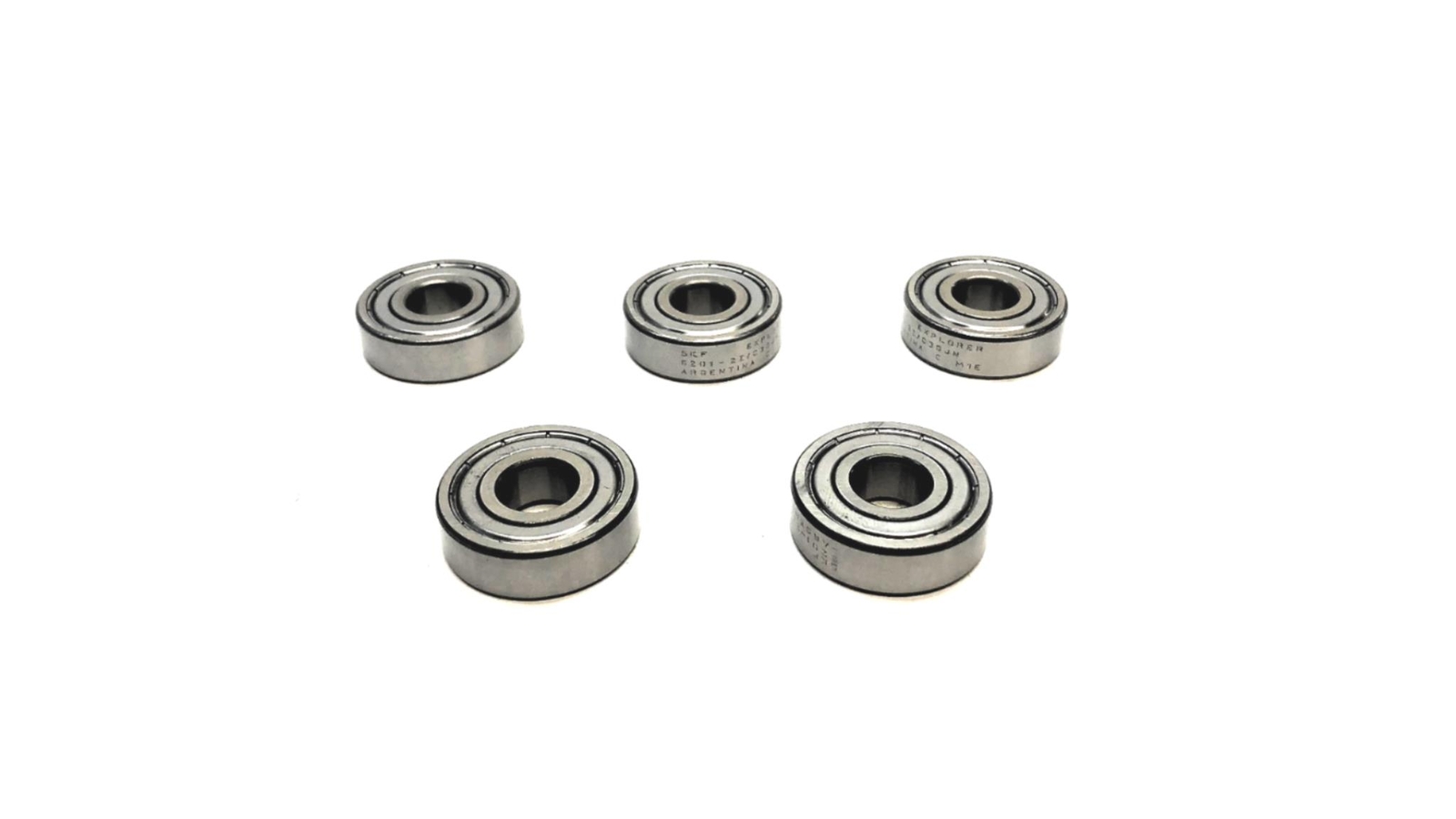 SKF Groove Shielded Ball Bearing Made in Argentina 6201-2Z/C3GJN [Lot of 5] NOS