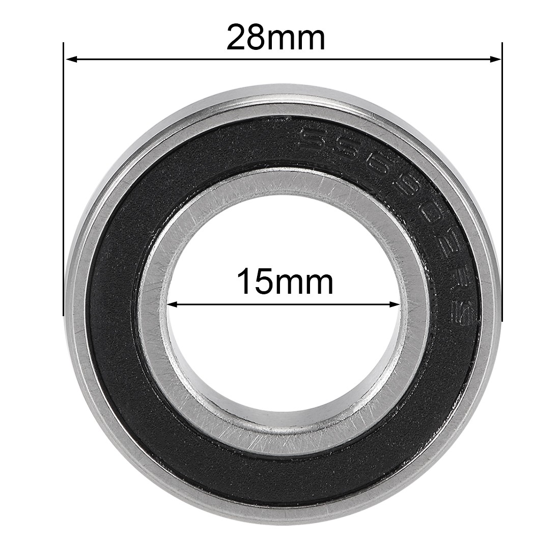 2pack S6902-2RS Deep Groove Ball Bearings Double Sealed 440C Stainless Steel