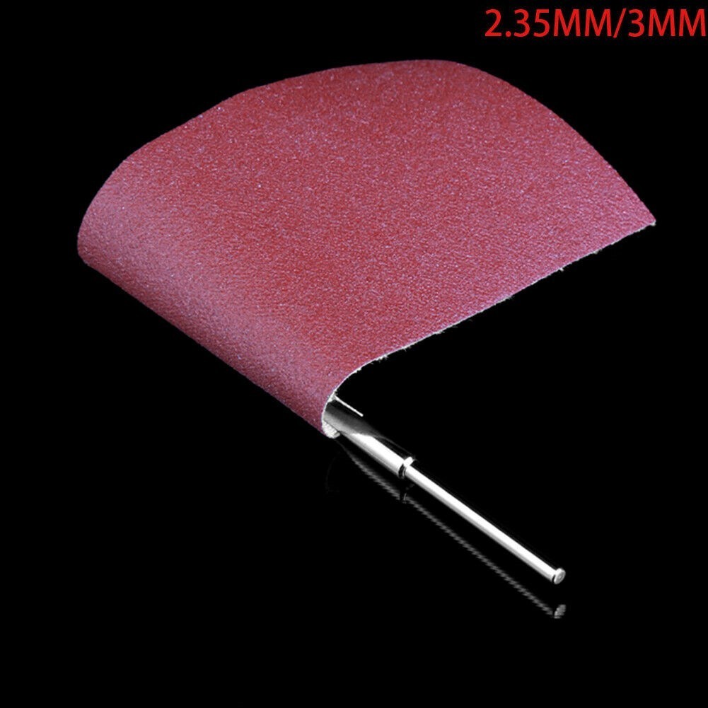 12 2.35mm/3.0mm Sandpaper Abrasive Straight Split Mandrels-Clip Type Rotary-Tool