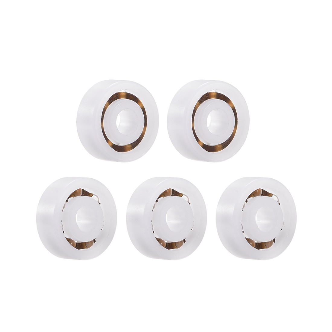 5pcs 623 Plastic Bearings 3x10x4mm Glass Ball Nylon Cage