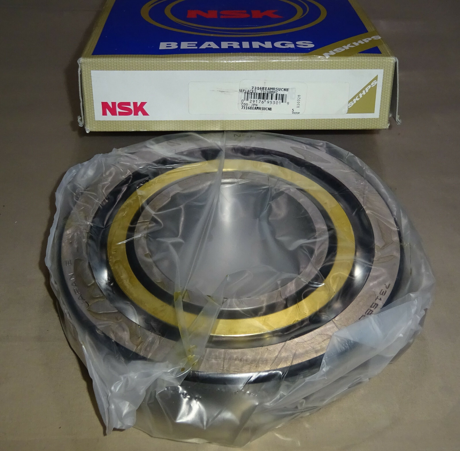 NSK 7316BEAMRSUCNB Ball Bearing Replaces 7316BMPC 80mm ID x 170mm OD