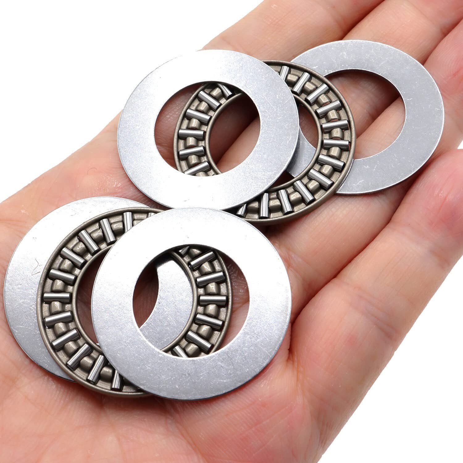 2 Sets Thrust Needle Roller Bearings With Washers 20mm Bore 35mm OD 2mm Width