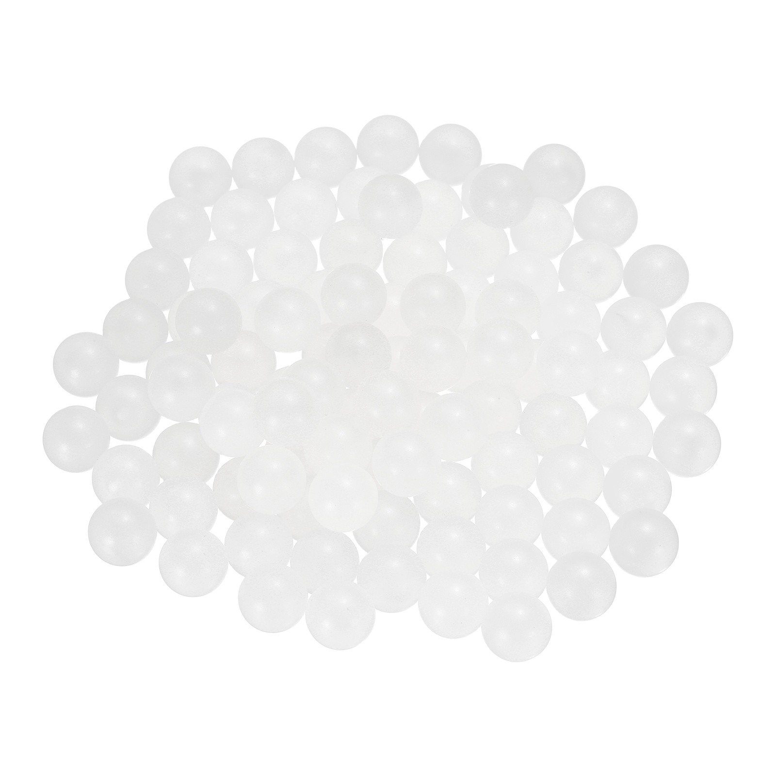 100pcs PP Plastic Bearing Balls 12mm Solid Plastic Balls G2 Precision White