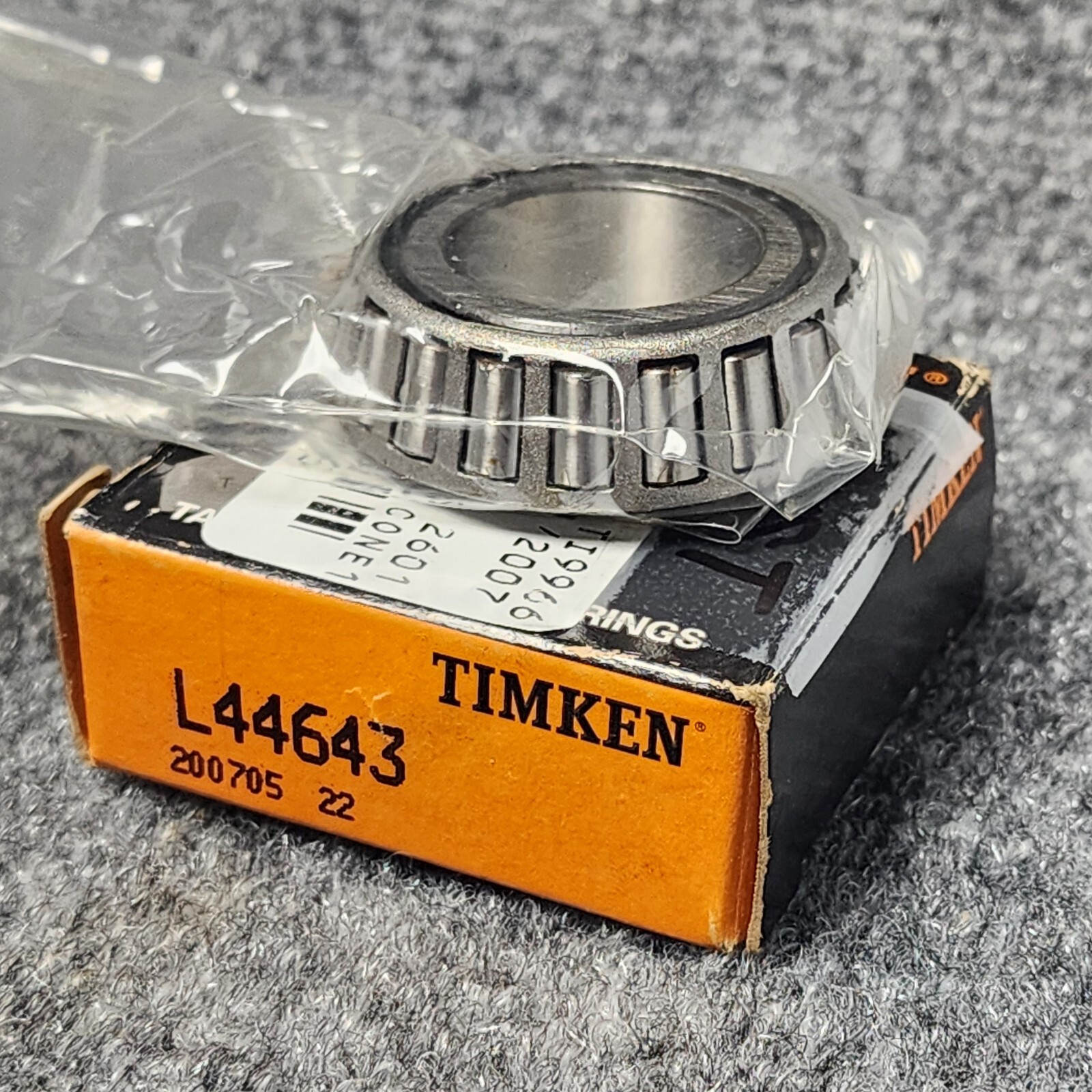 New Timken L44643 / L44643 20024 Tapered Roller Bearing Cone ( Rust )