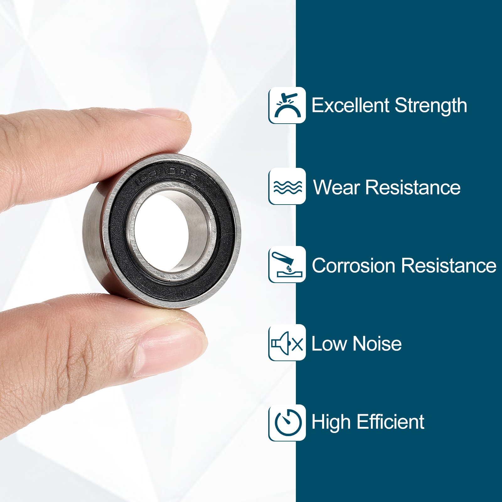 16mm ID x 31mm OD 163110-2RS Non-Standard Ball Bearings 10mm Thickness
