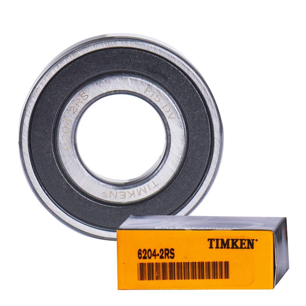 Single Row Radial Ball Bearing 20mm x 47mm x 14mm Double Rubber Seal 2 Pcs