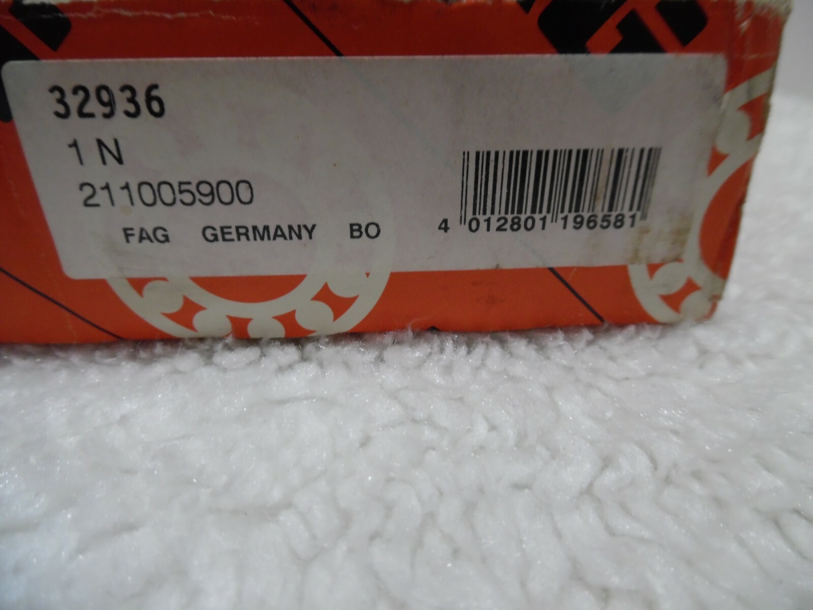 Sealed Box FAG 32936 Taper Roller Bearing 180 x 250 x 45mm New