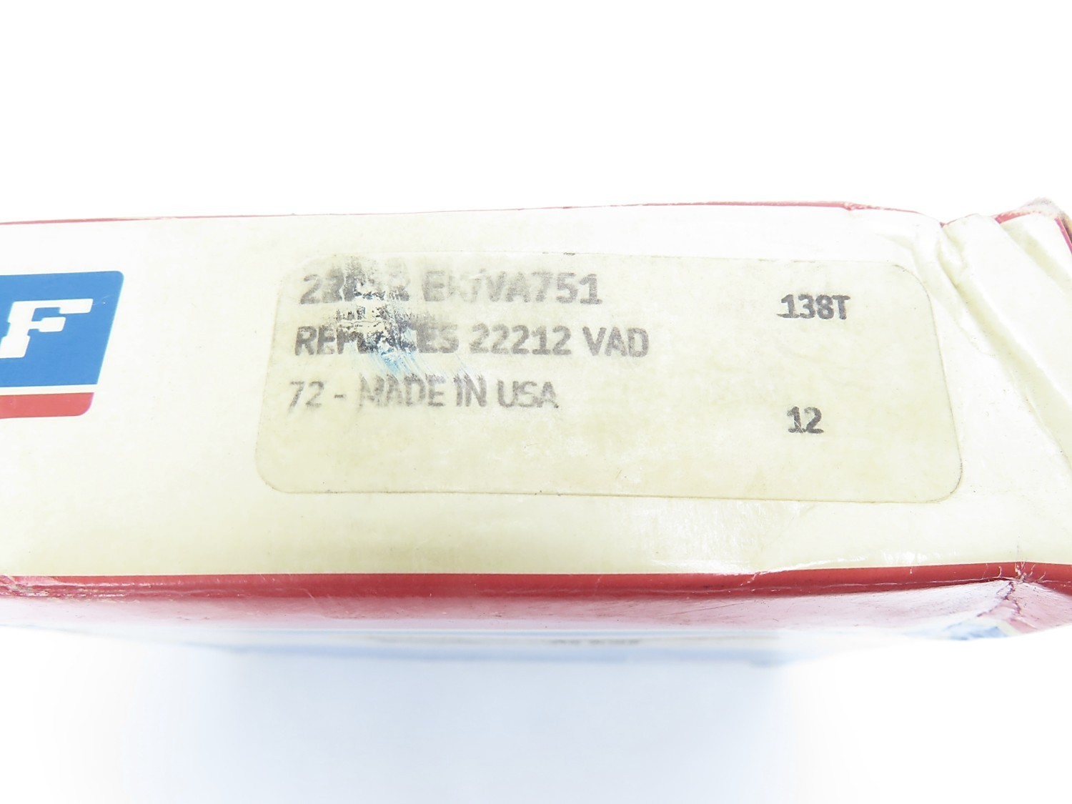 SKF 22212 EK/VA751 Spherical Roller Bearing 60 x 110 x 28mm 7500 r/min NIB