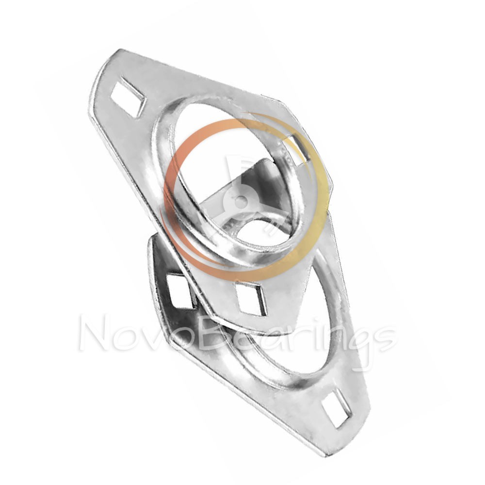 PFT206 3-bolt Flanged Triangular Housing for xx206 insert ball bearings by SNR