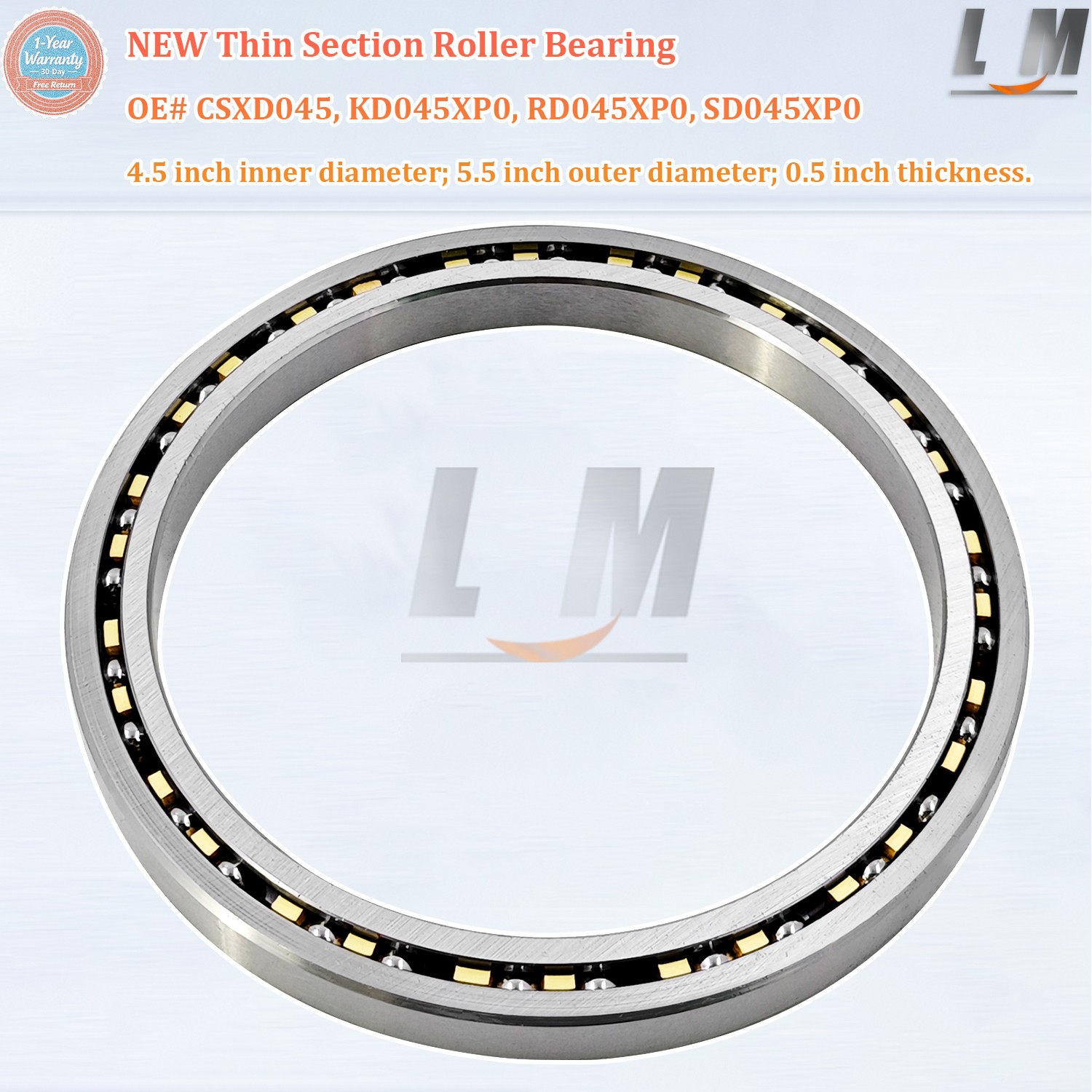 NEW CSXD045 Thin Section Roller Bearing 4.5 x 5.5 x 0.5inch RD045XP0 KD045XP0