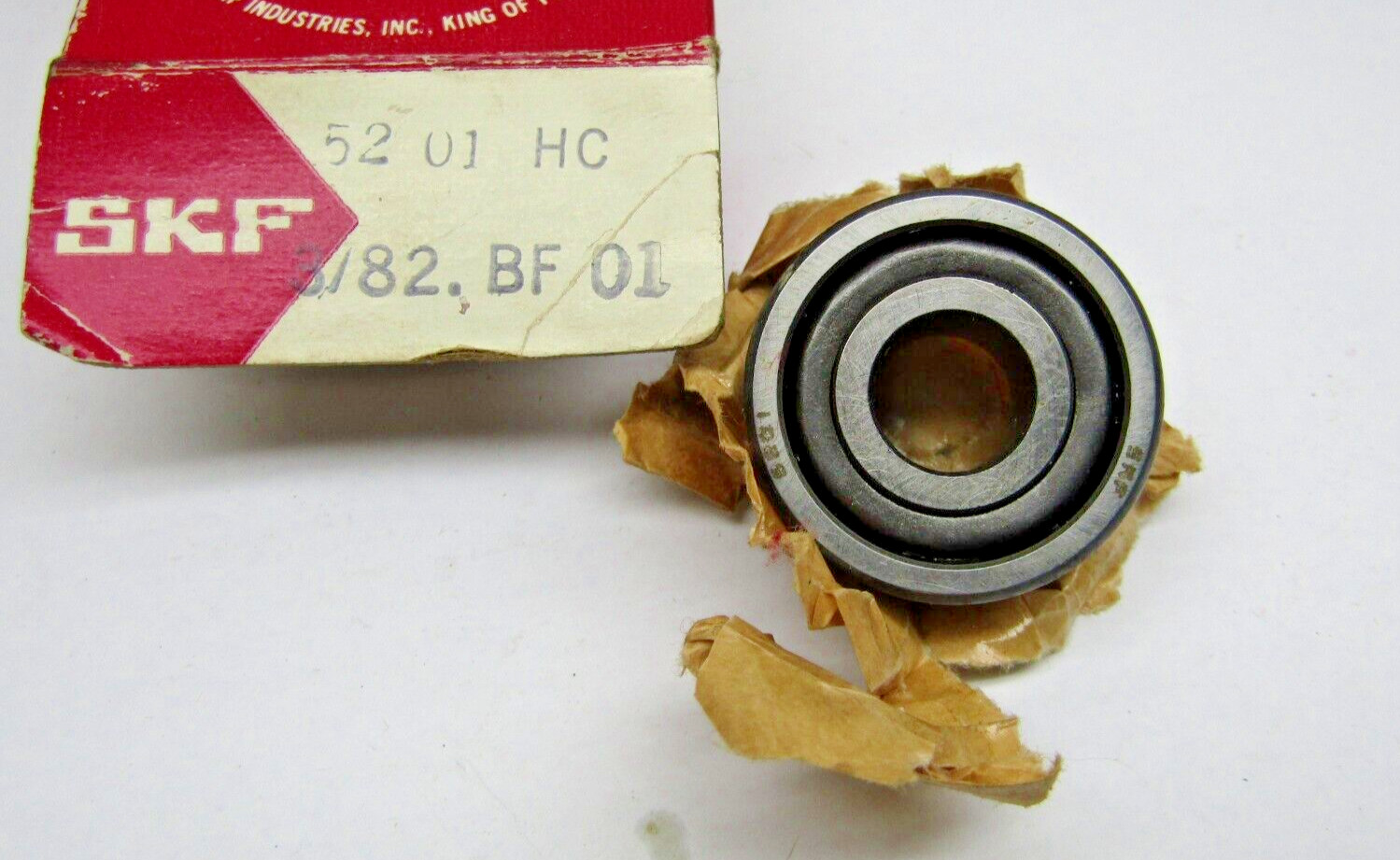 SKF 5201HC 12mm X 32mm X .625″ Open Angular Contact Bearing