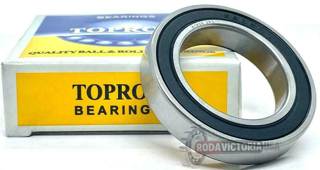 TOPROL 6907-2RS C3 Premium Sealed Ball Bearing, 35x55x10mm