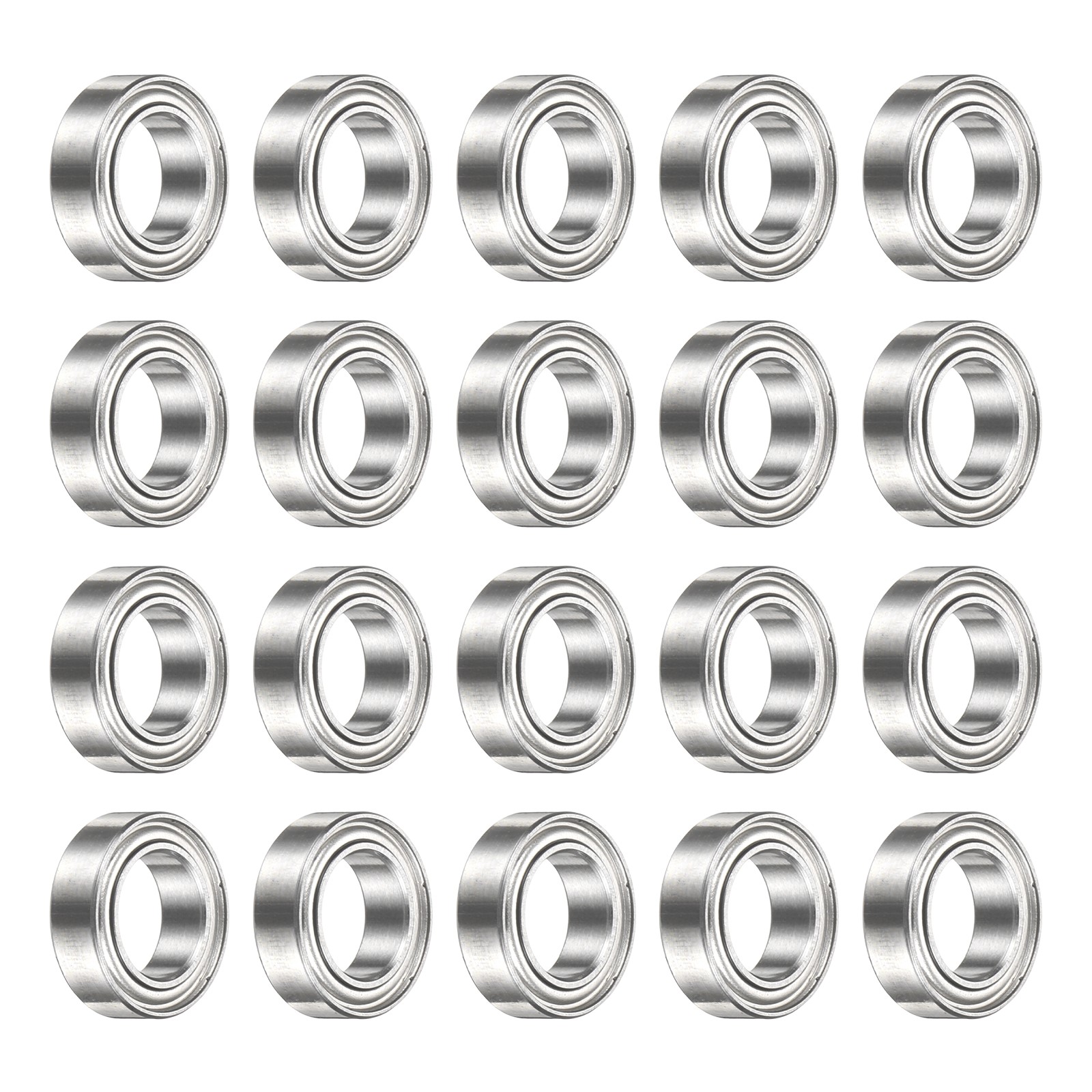 20Pcs MR106ZZ Deep Groove Bearing, 6x10x3mm Metal Double Sealed Bearing