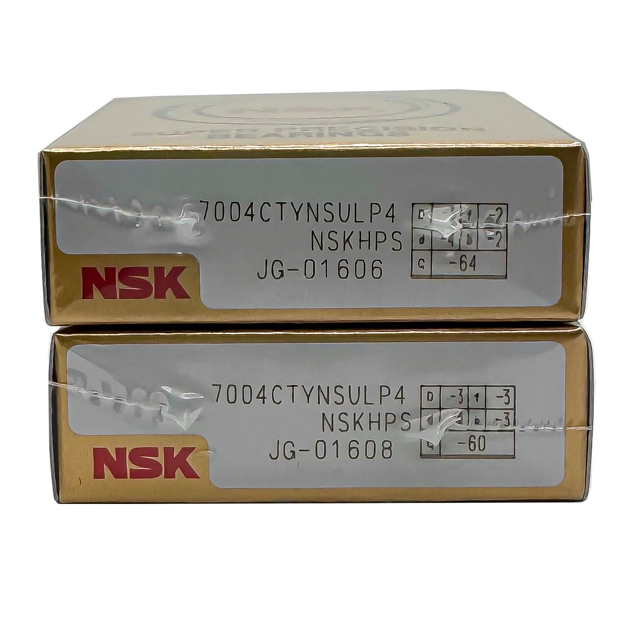 NSK 7004CTYNSULP4 Abec-7 Super Precision Spindle Bearings. (Set of Two) 7004