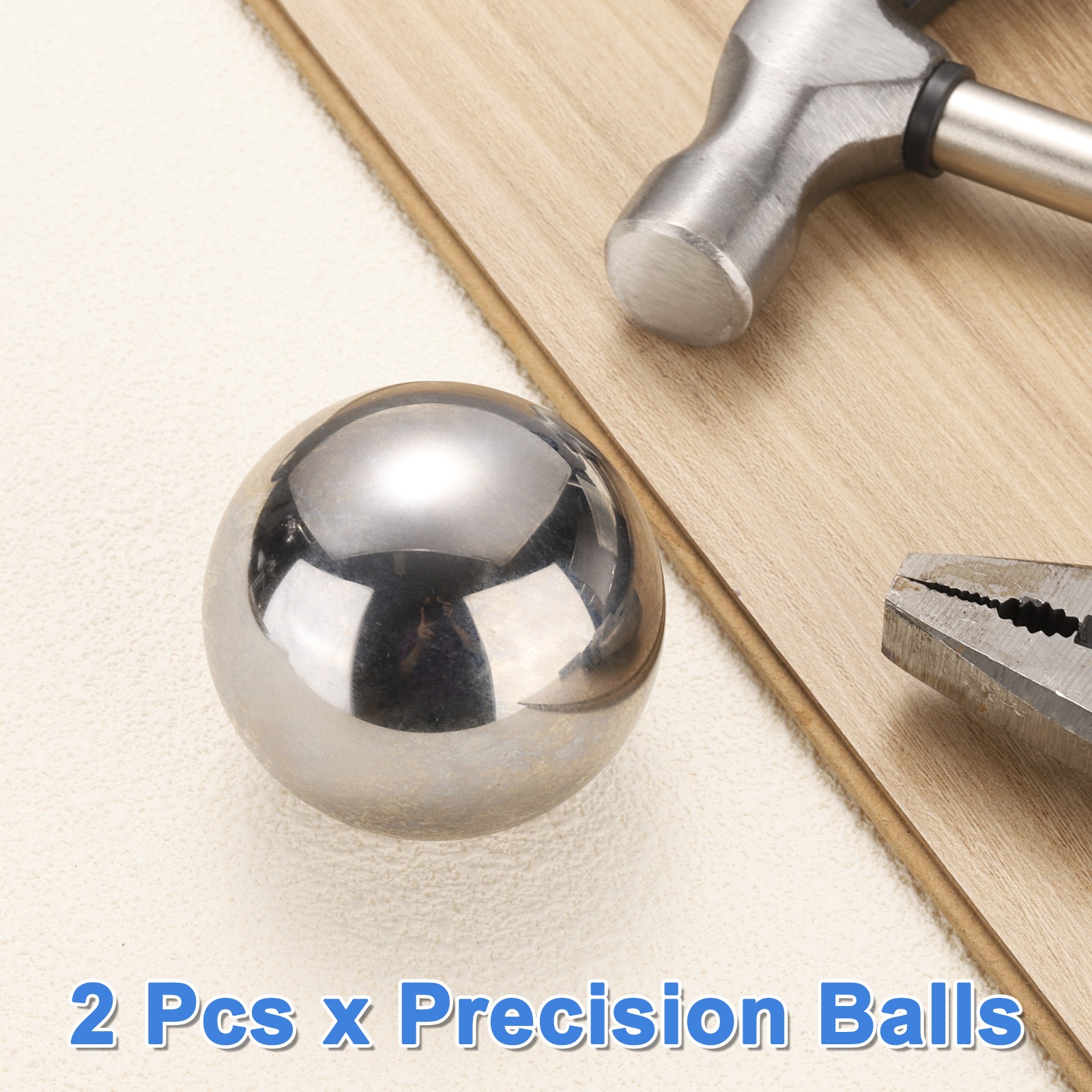 Precision Balls 2-3/8″ Diameter G25 Solid Chrome Steel Bearing Balls