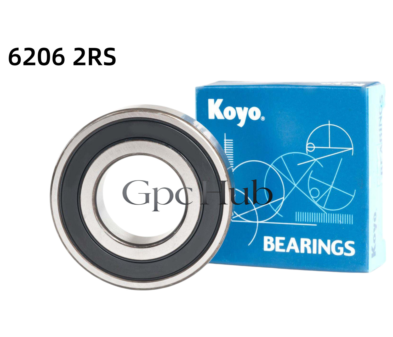 6206 2RS 1PCS Brand New For KOYO 6206 2RS Deep Groove Ball Bearings 30x62x16mm