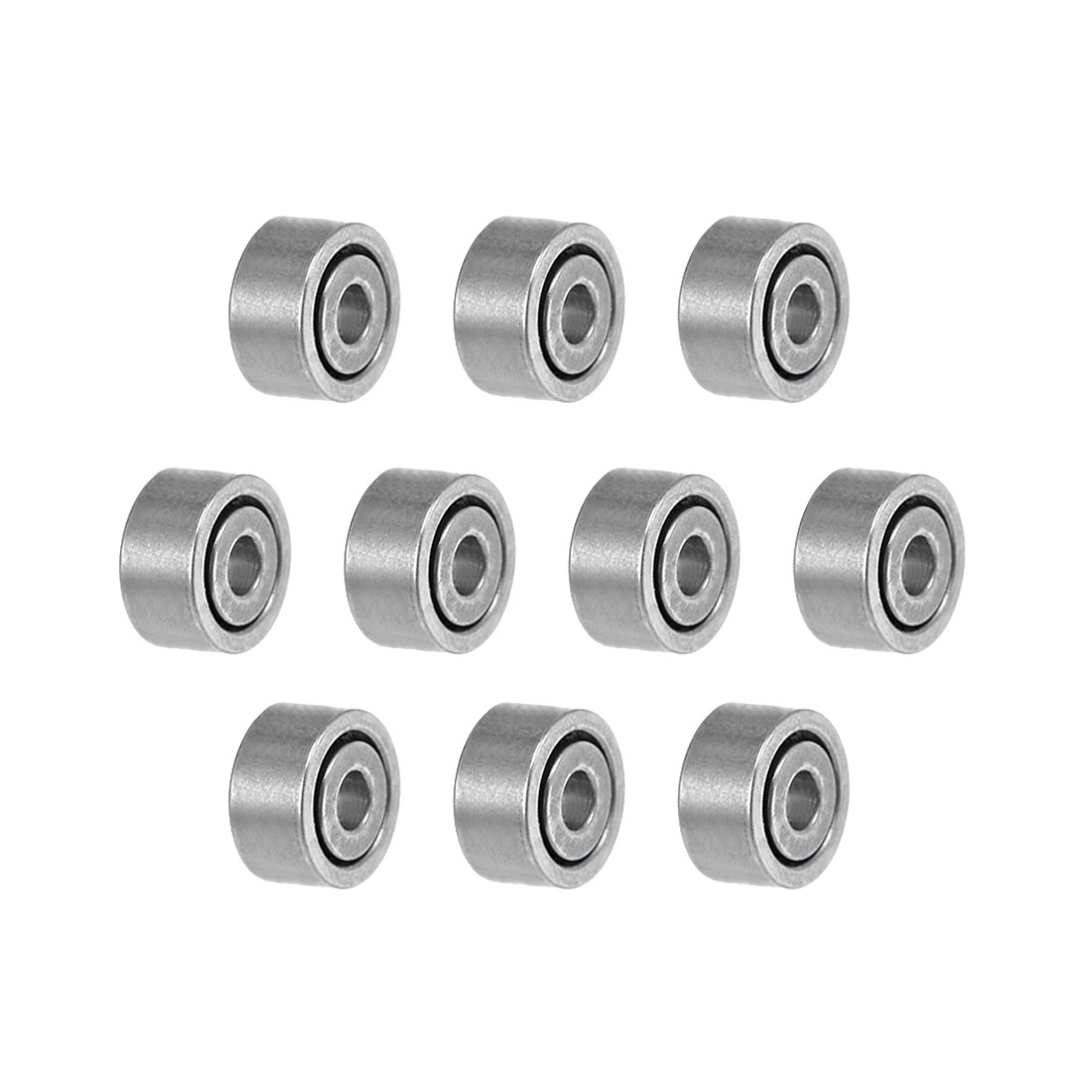 681k Ball Bearings Z2 1x3x1.5mm Open Type Chrome Steel 10pcs