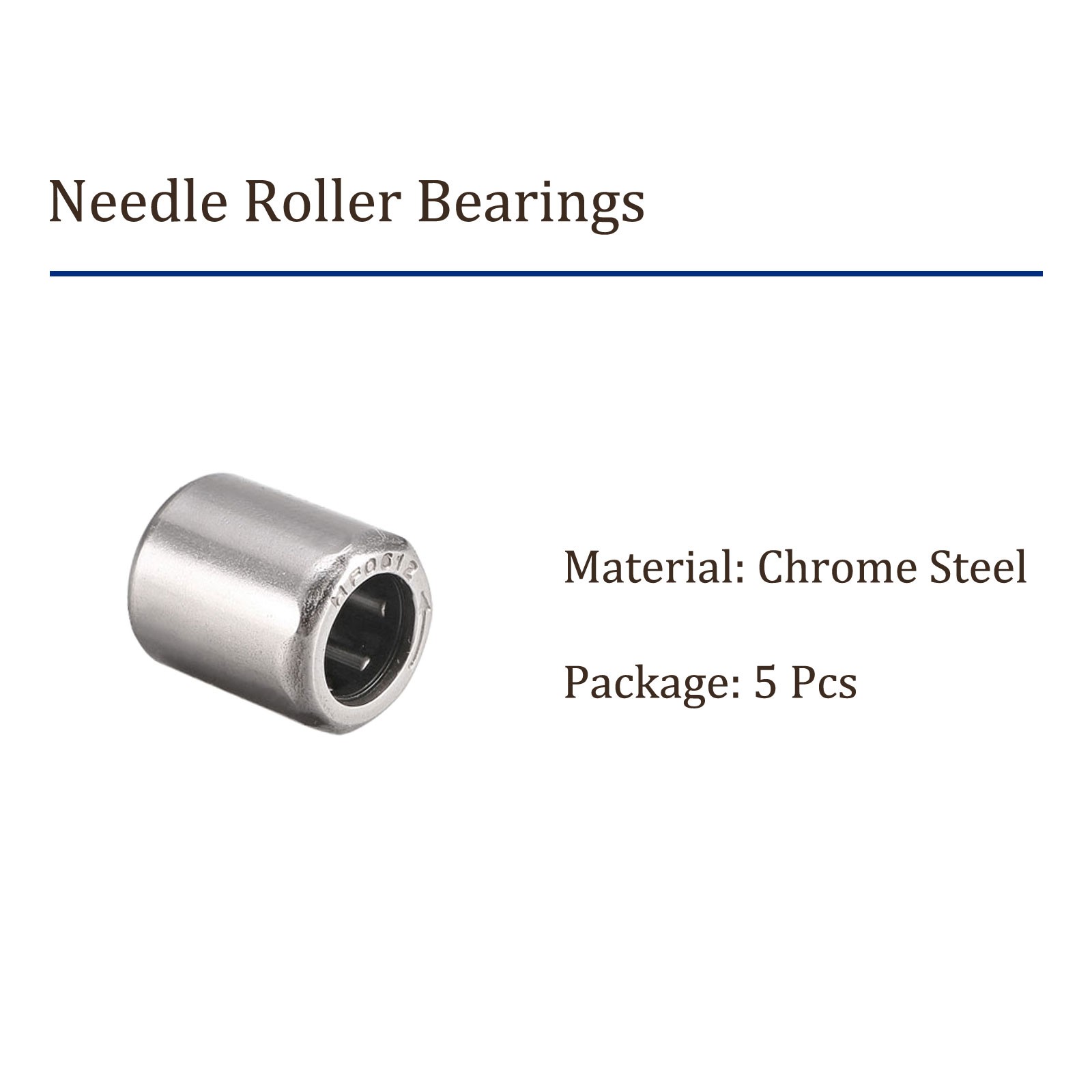 5pcs HF0612 Needle Roller Bearings – [6mmx10mmx12mm] One Way Clutch