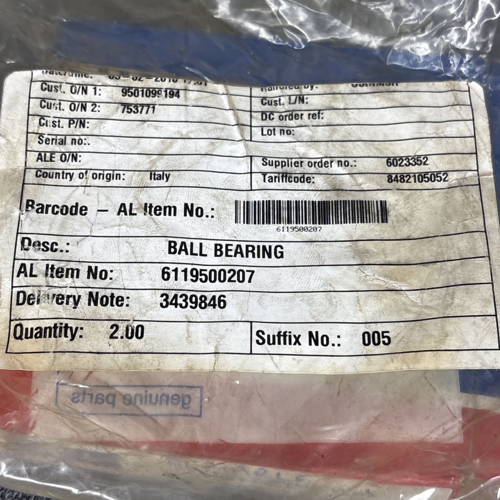 SKF 1211 ETN9/W64 Self Aligning Ball Bearing Solid-Lube Filled New Old Stock