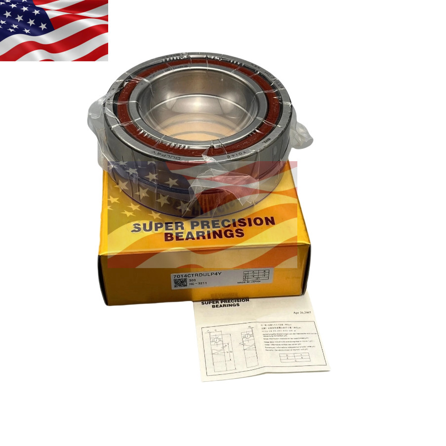 For NSK 7014CTRDULP4Y Abec-7 NSKHPS Super Precision Spindle Bearings Duplex-Set