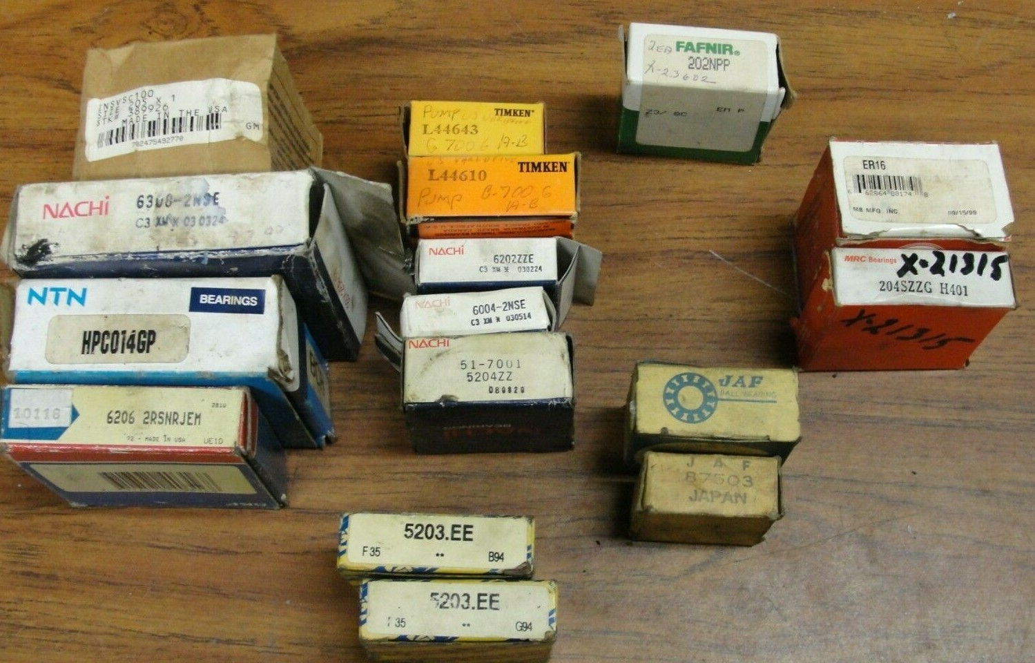 Lot of 16 Roller Bearing NOS Dodge IDC SNR SKF NTN Nachi JAF Variety