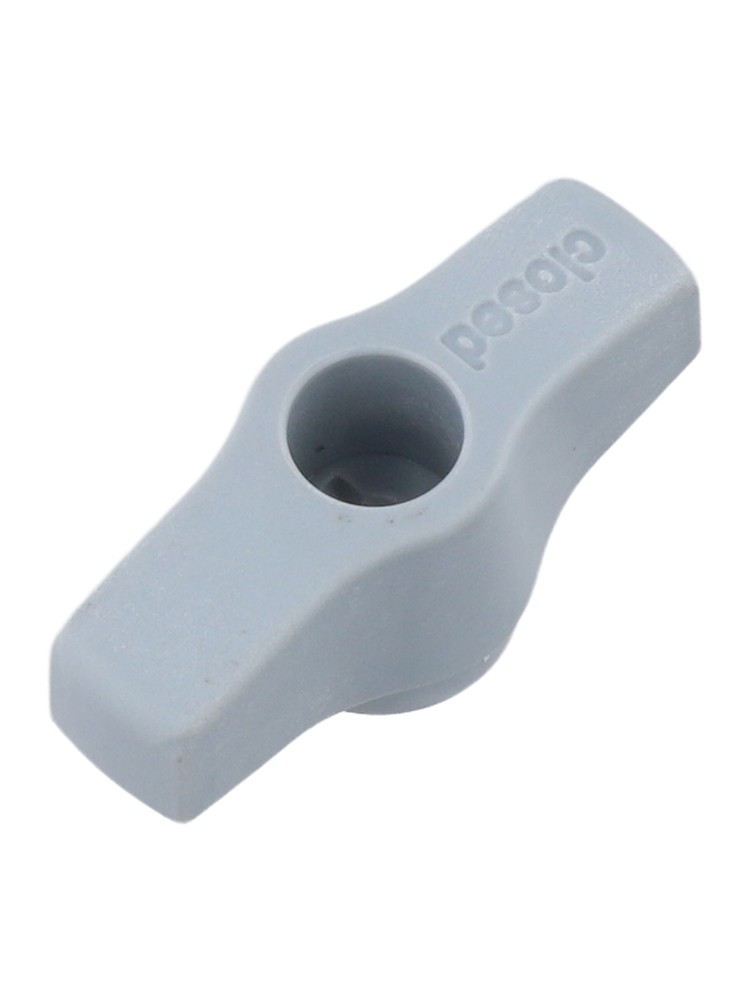 1pc Gray Plastic Square Water Supply Valve Knob for Gas Boiler Applications