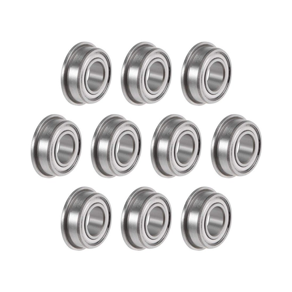 10-30pcs F687ZZ Flanged Ball Bearing 7x14x5mm Steel Bearings Double Shielded