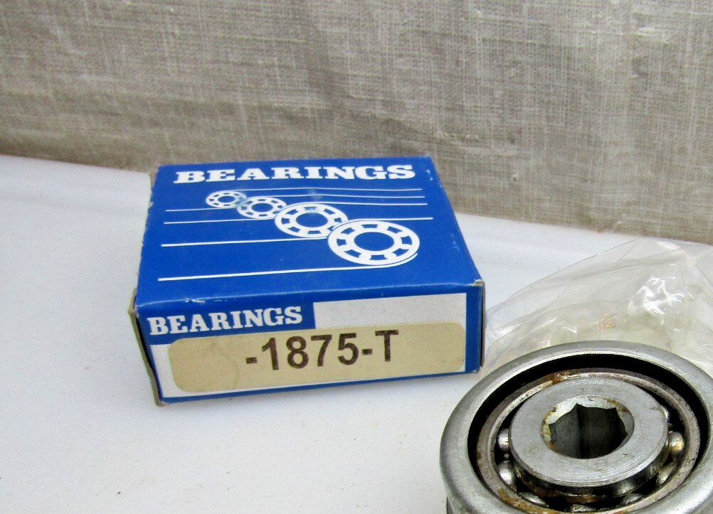 Frantz Conveyor Bearing 1875 1875T 7/16″ Hex Bore for 2″ Tube Roller 1.878″ OD