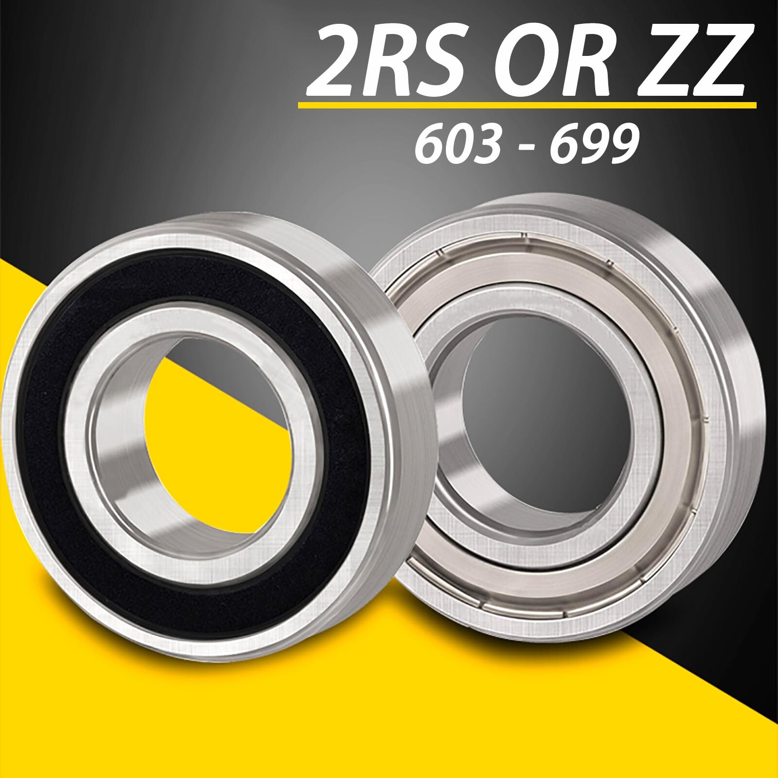 MINIATURE BALL BEARINGS 603 – 699 2RS OR ZZ SERIES METRIC PLASTIC SEALED
