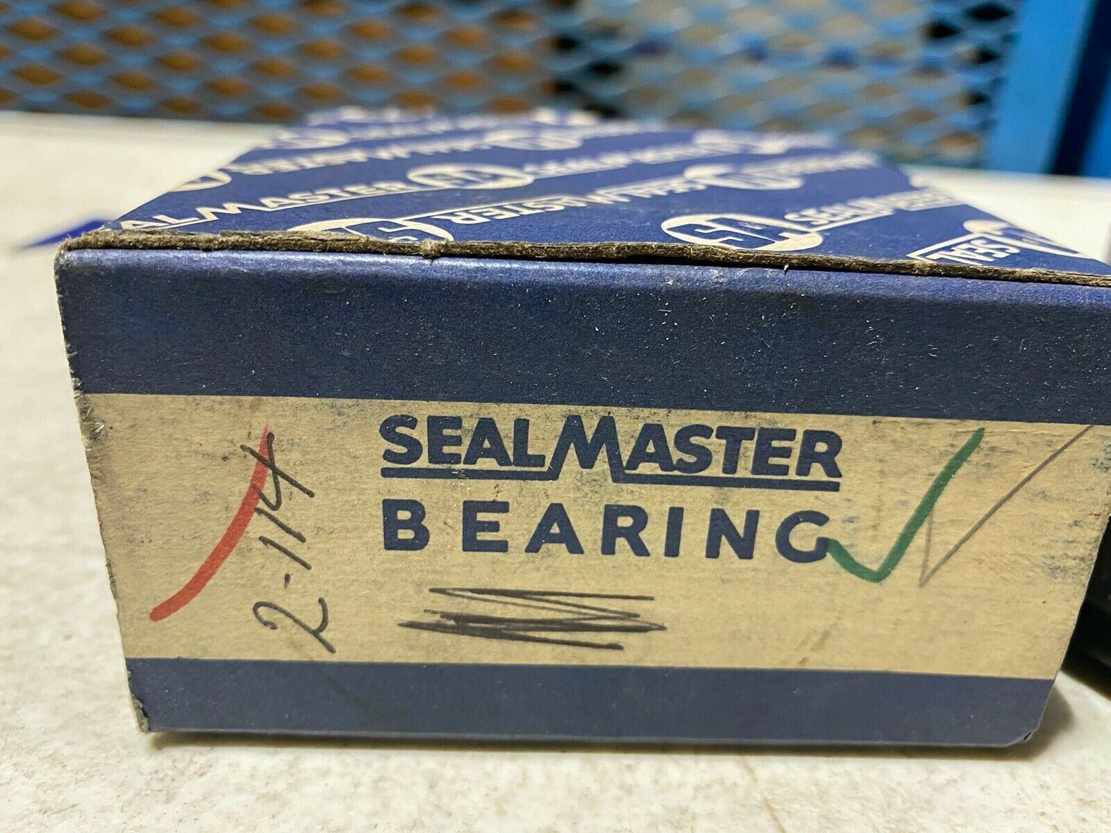 One Sealmaster 2-114 Ball Insert Bearing Set Screw 1-7/8″ Bore, NOS