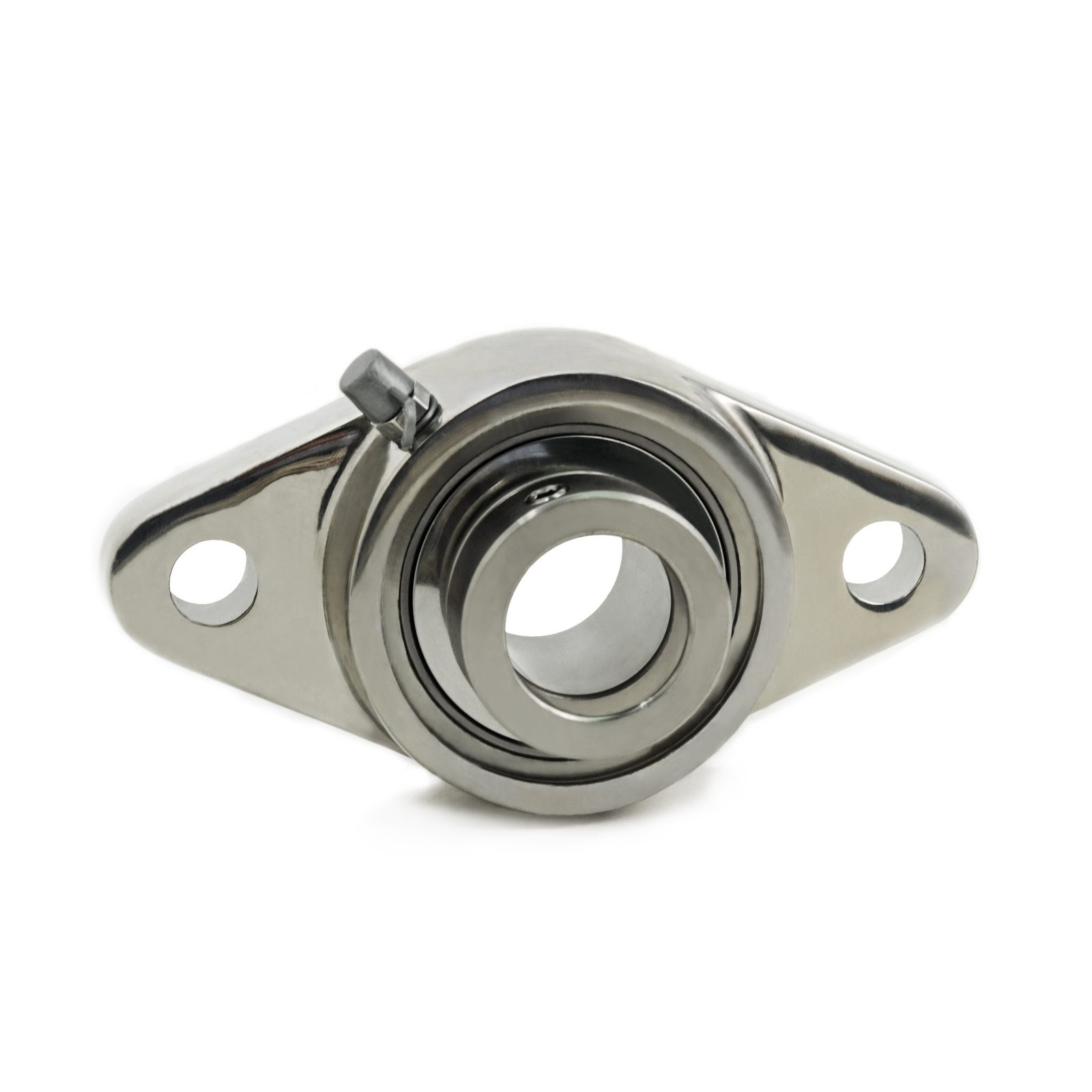 HCFU205-14 4-Bolt Flange Mounted Bearing Unit, 0.875 in Bore, Dual Seal B-Type