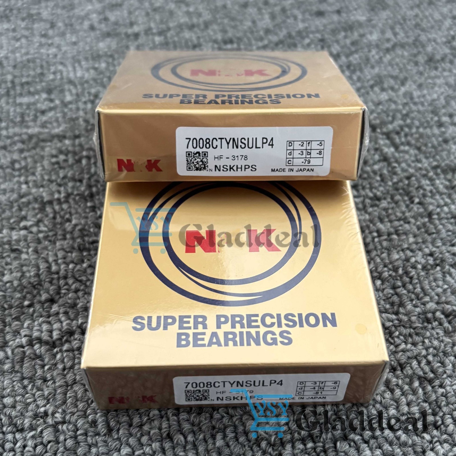 New Set of Two Abec-7 Super Precision Spindle Bearings For NSK 7008CTYNSULP4