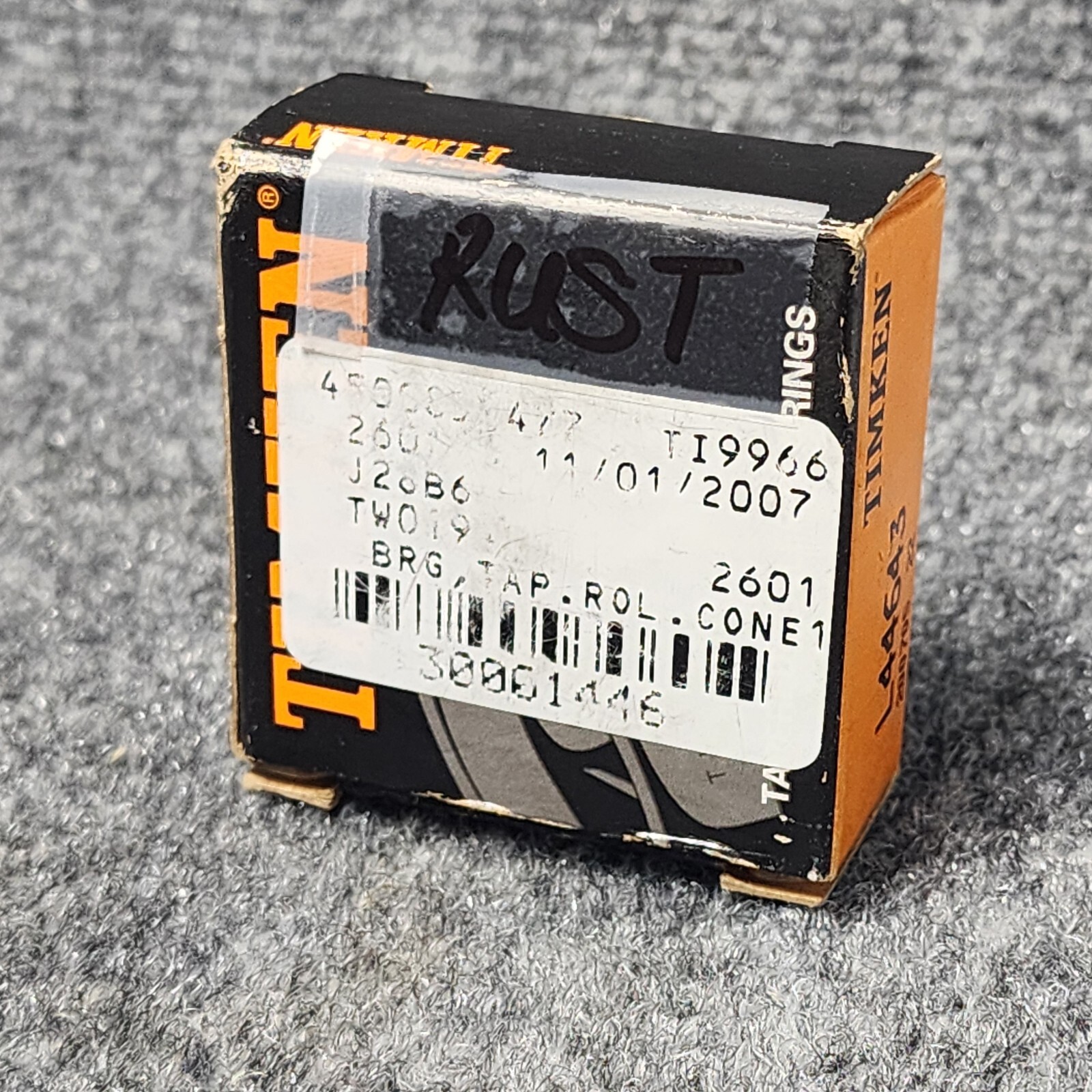 New Timken L44643 / L44643 20024 Tapered Roller Bearing Cone ( Rust )