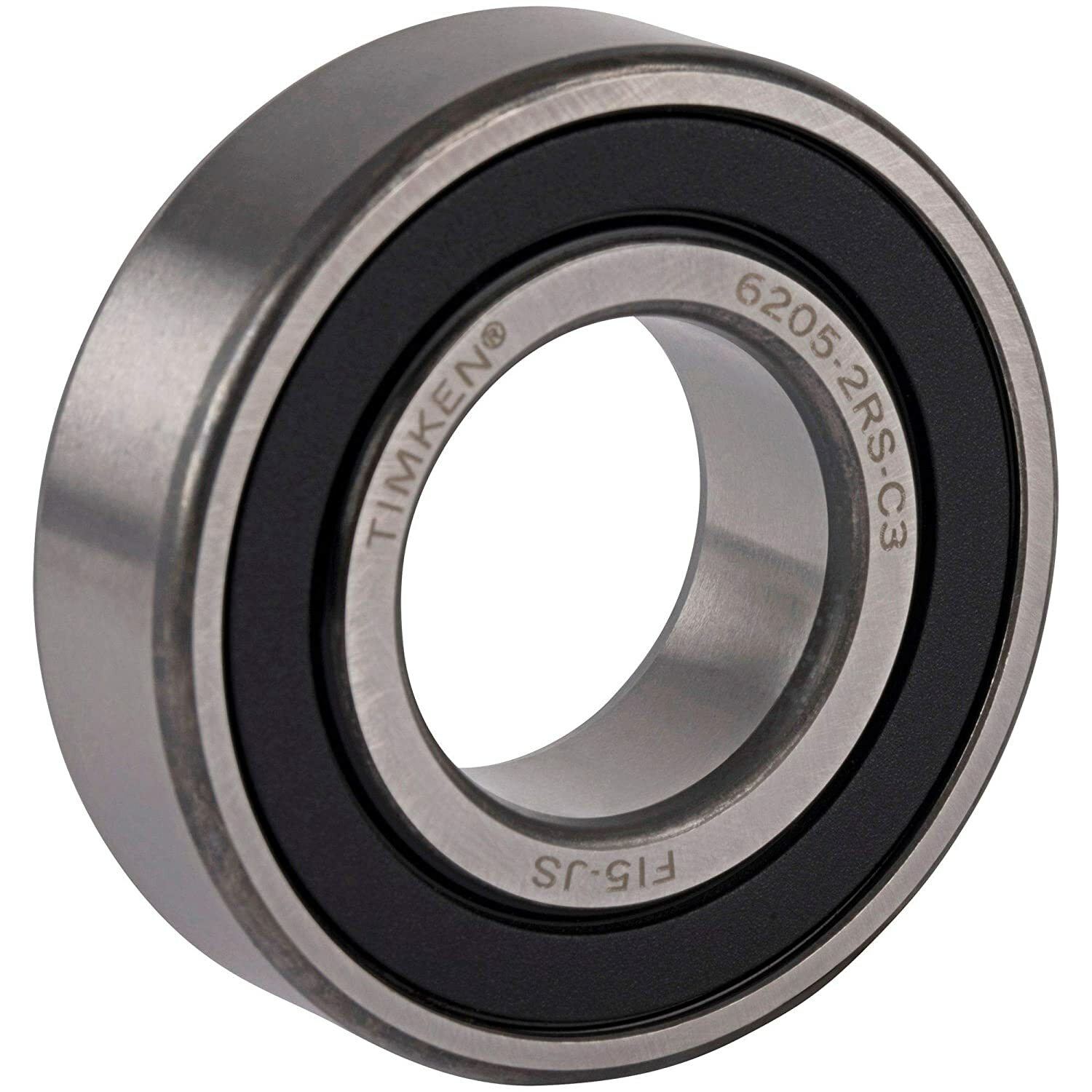 2 PACK 6205-2RS C3 TIMKEN 25X52X15MM Clearance Double Rubber Seal Bearing